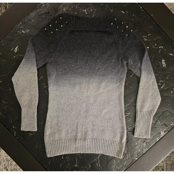 BUFFALO By DAVID BITTON Gray Ombre Studded Ringo Angora Sweater Womens S NWT $89 - Picture 4 of 6